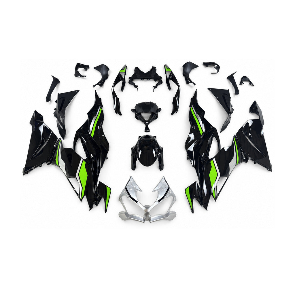 NT Fairing Fit for Kawasaki 2019-2023 ZX-6R N126- Blue Green Black | ABS Injection - 1