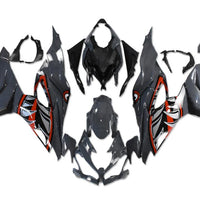 NT Aftermarket Injection ABS Plastic Fairing Fit for ZX6R 636 2019-2023 Gray Black Shark N016