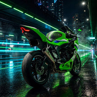 NT Aftermarket Injection ABS Plastic Fairing Fit for ZX6R 636 2019-2023 Green Black M01