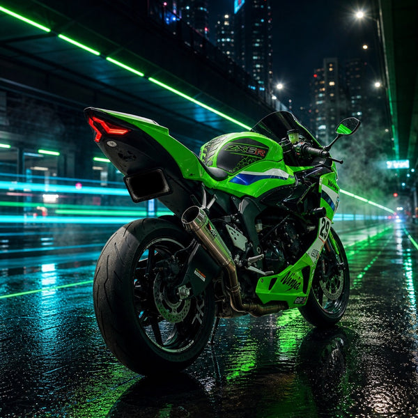 NT Aftermarket Injection ABS Plastic Fairing Fit for ZX6R 636 2019-2023 Green Black M01