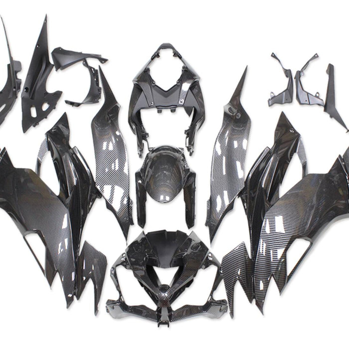 NT Aftermarket Injection ABS Plastic Fairing Fit for ZX6R 636 2019-2023 Carbon Fiber Look S01