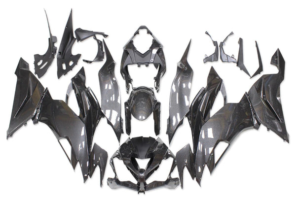 NT Aftermarket Injection ABS Plastic Fairing Fit for ZX6R 636 2019-2023 Carbon Fiber Look S01