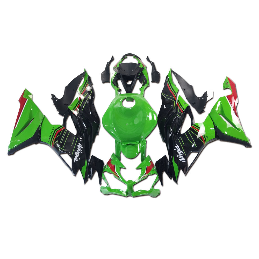 NT Fairing Fit for Kawasaki 2019-2023 ZX-6R T022- Green Black | ABS Injection