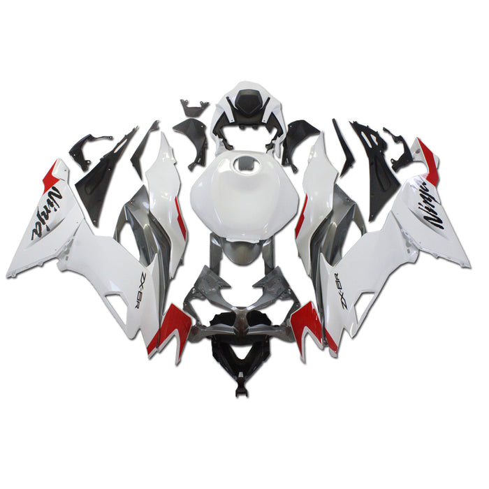 NT Aftermarket Injection ABS Plastic Fairing Fit for ZX6R 636 2019-2023 White Gray T045