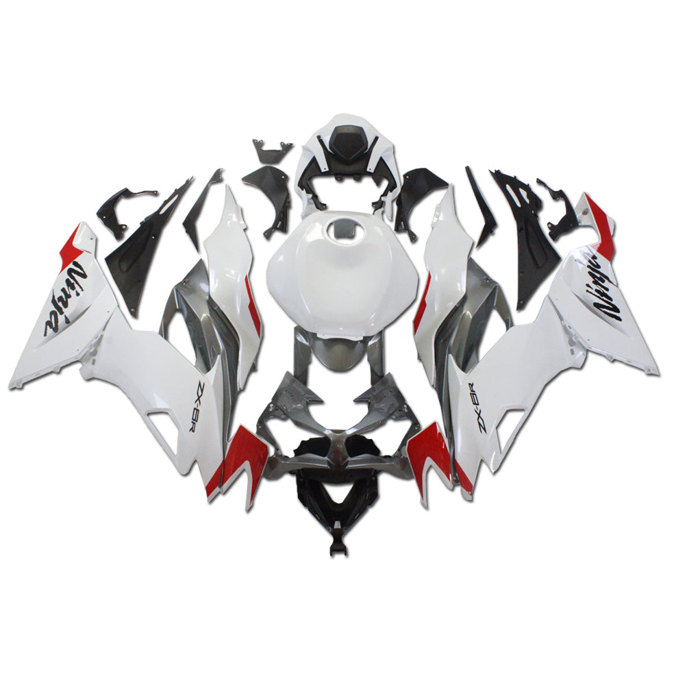 NT Fairing Fit for Kawasaki 2019-2023 ZX-6R T045- White Gray | ABS Injection