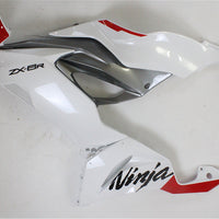 NT Aftermarket Injection ABS Plastic Fairing Fit for ZX6R 636 2019-2023 White Gray T045