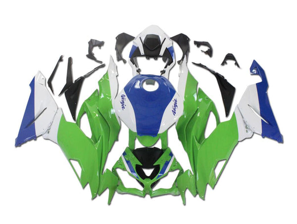 NT Aftermarket Injection ABS Plastic Fairing Fit for ZX6R 636 2019-2023 Green White Blue 40th Edition T067