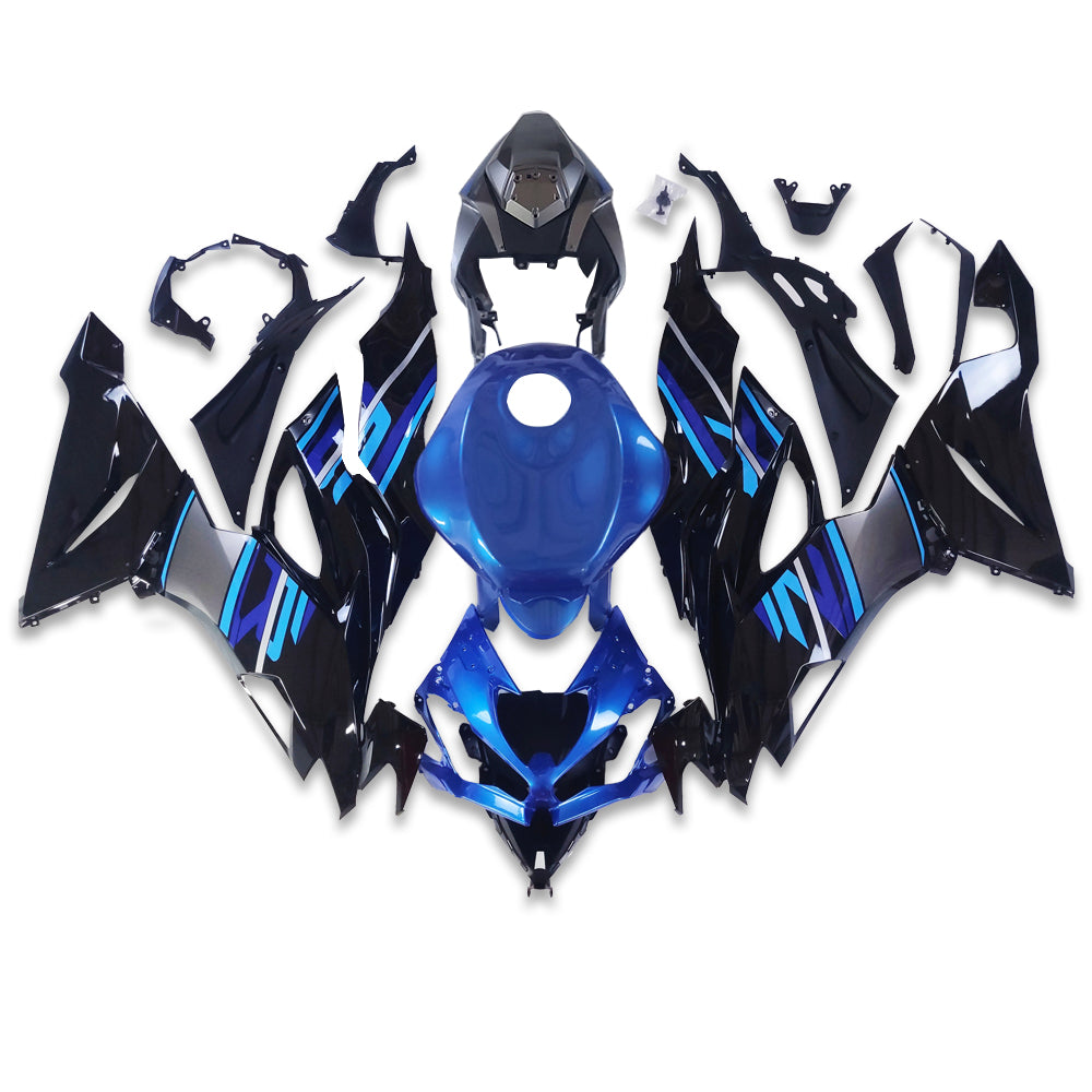 NT Fairing Fit for Kawasaki 2019-2023 ZX-6R T094- Blue Black | ABS Injection