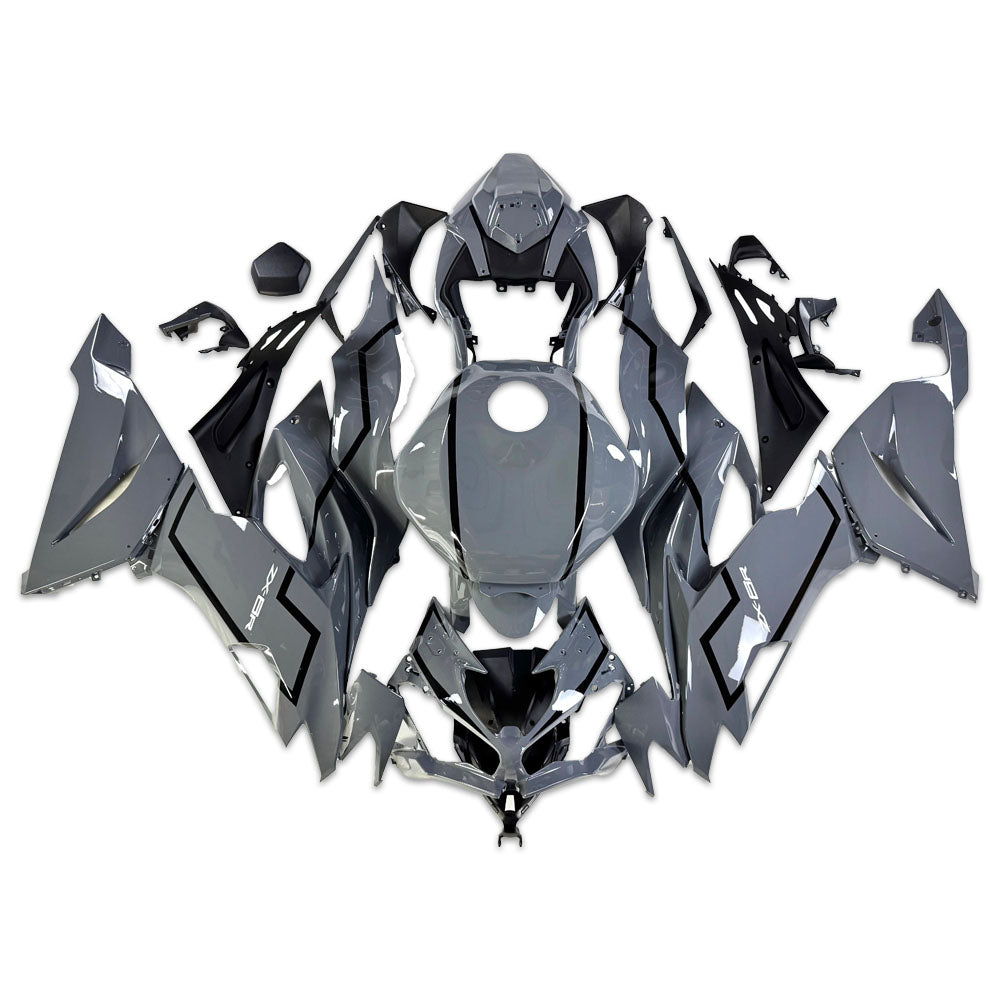 NT Fairing Fit for Kawasaki 2019-2023 ZX-6R T105- Gray Black | ABS Injection