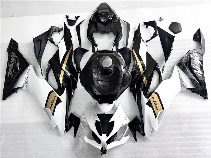 NT Fairing Fit for Kawasaki 2019-2023 ZX-6R T107- White Black | ABS Injection