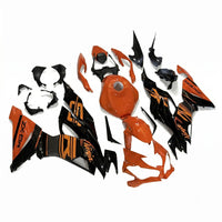 NT Aftermarket Injection ABS Plastic Fairing Fit for Ninja ZX6R 636 2019-2023 Orange Black T108