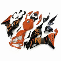 NT Aftermarket Injection ABS Plastic Fairing Fit for Ninja ZX6R 636 2019-2023 Orange Black T108