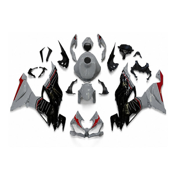 NT Aftermarket Injection ABS Plastic Fairing Fit for KWASAKI Ninja ZX6R 636 2019-2023 Nardo Gray Black N110