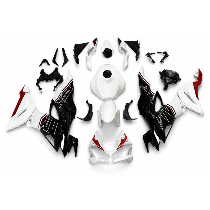 NT Aftermarket Injection ABS Plastic Fairing Fit for KAWASAKI Ninja ZX6R 636 2019-2023 White Black N111
