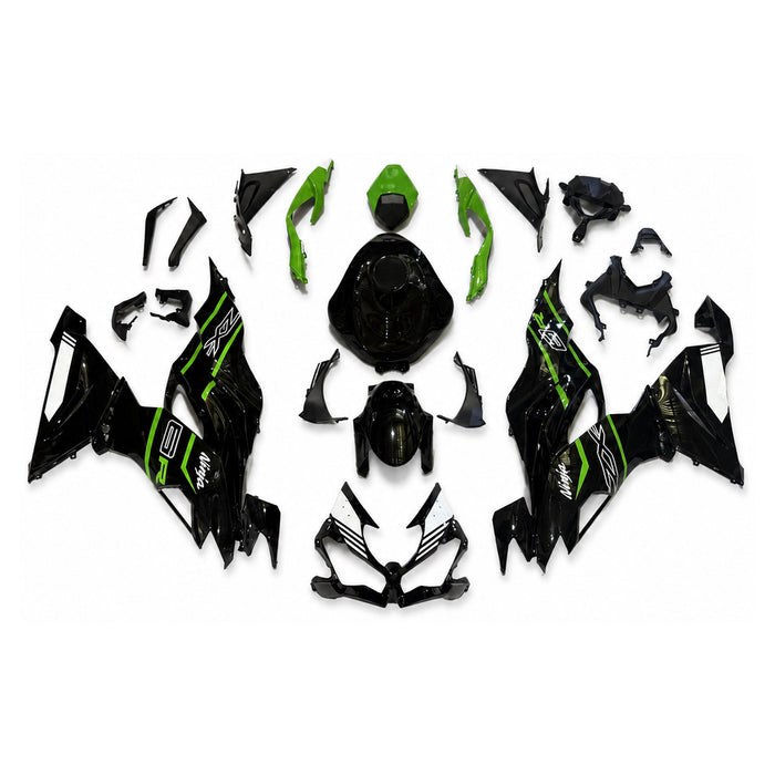 NT Injection Mold New Kit Black Green ABS Fairing Fit for Kawasaki Ninja 2019-2023 ZX6R 636 N112