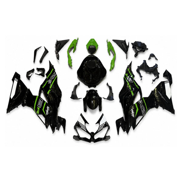 NT Injection Mold New Kit Black Green ABS Fairing Fit for Kawasaki Ninja 2019-2023 ZX6R 636 N112