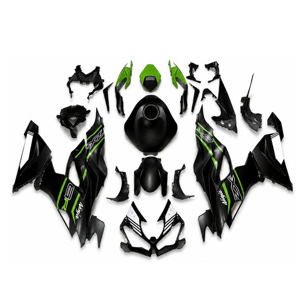 US STOCK NT Aftermarket Injection ABS Plastic Fairing Fit for KAWASAKI Ninja ZX6R 636 2019-2023 Matte Black Green N113 Available in CA