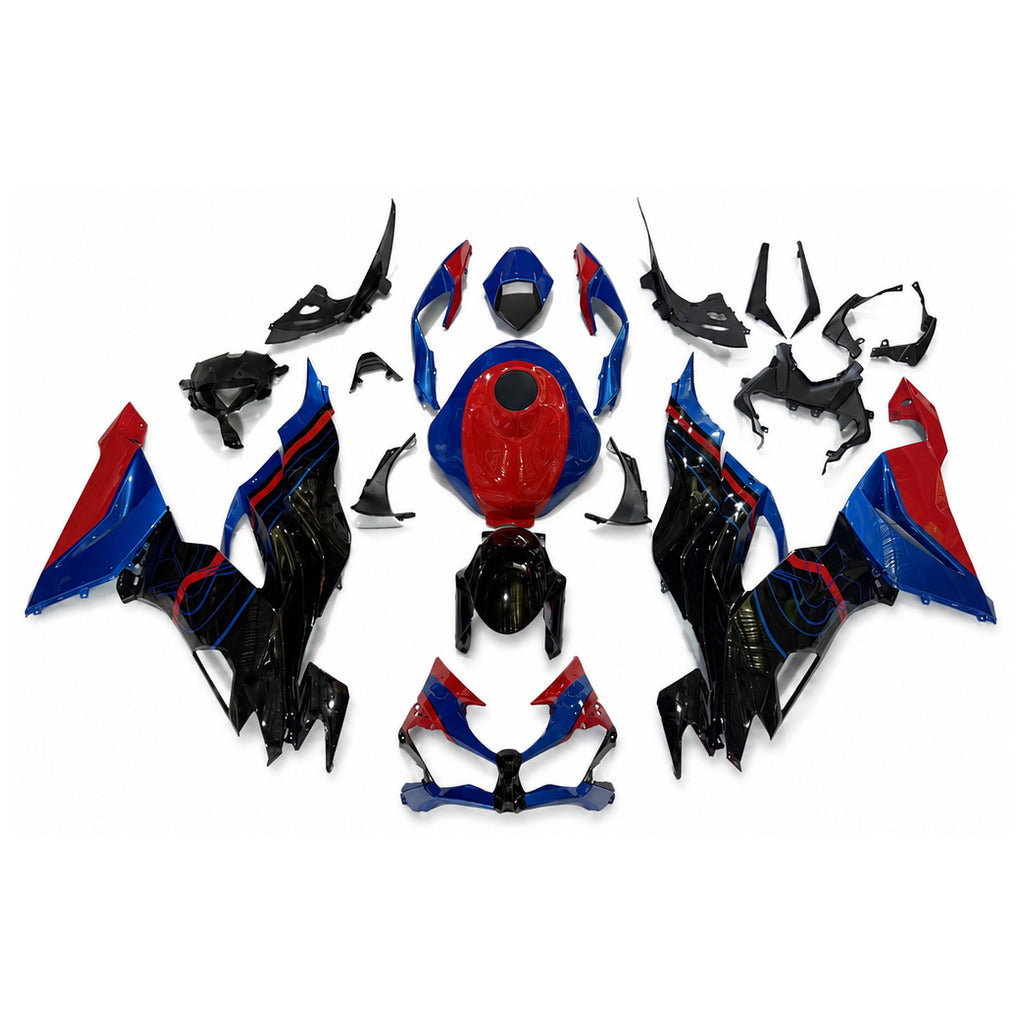 NT Fairing Fit for Kawasaki 2019-2023 ZX-6R T117- Blue Red Black | ABS Injection - 1