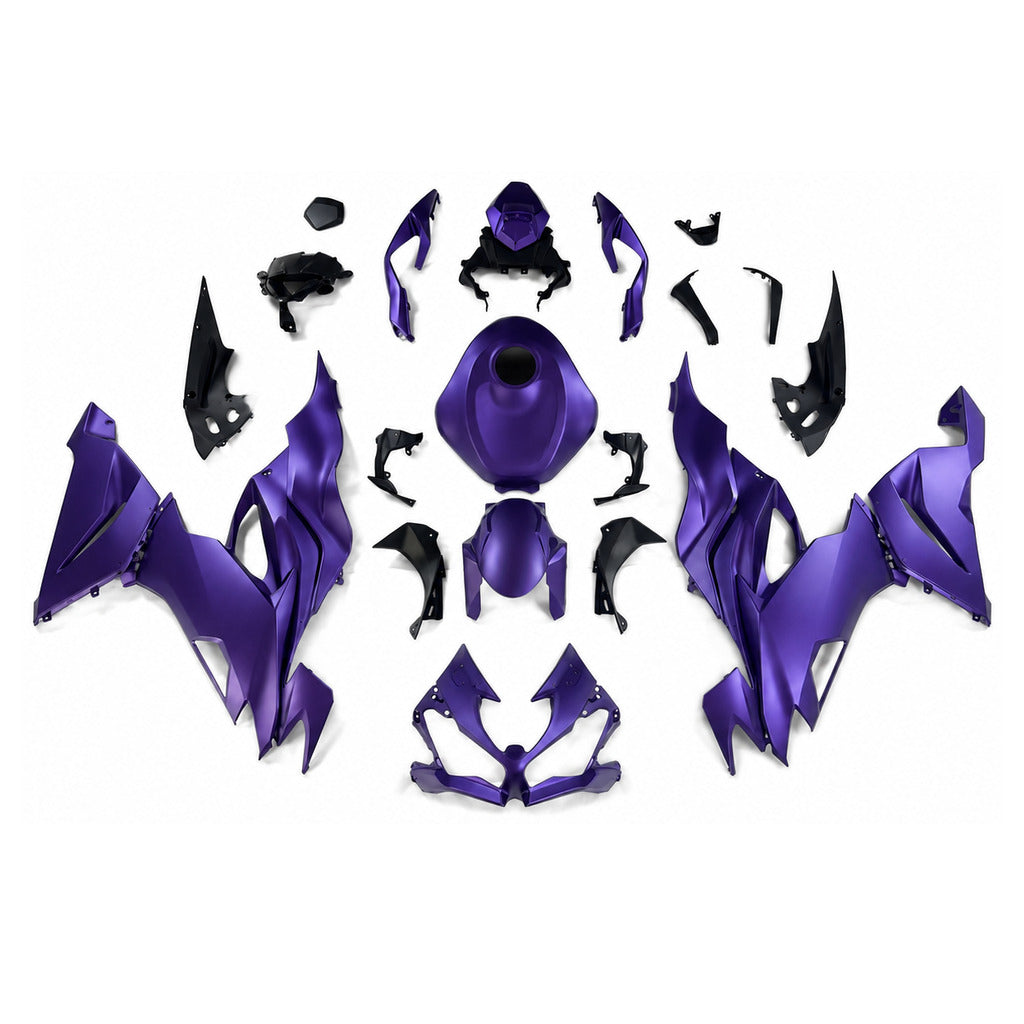 NT Fairing Fit for Kawasaki 2019-2023 ZX-6R T118- Purple Black | ABS Injection - 1