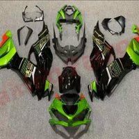 NT Aftermarket Injection ABS Plastic Fairing Fit for ZX6R 636 2019-2023 Green Black