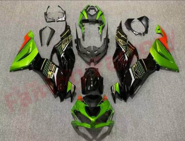NT Aftermarket Injection ABS Plastic Fairing Fit for ZX6R 636 2019-2023 Green Black