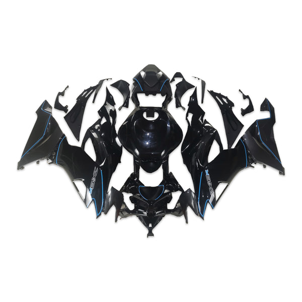 NT Aftermarket Injection ABS Plastic Fairing Fit for ZX6R 636 2019-2023 Blue Black and Carbon Fiber Look N092