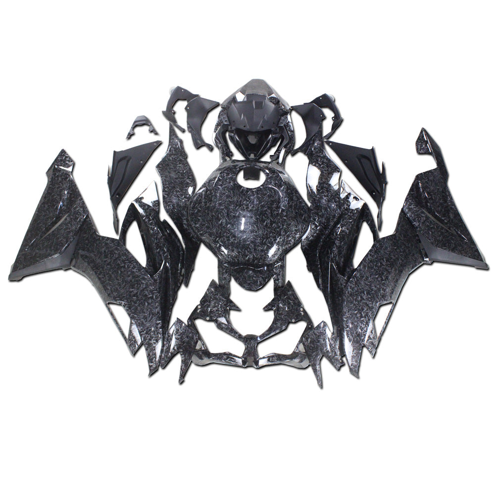 NT Fairing Fit for Kawasaki 2019-2023 ZX-6R S02- Forged Carbon Fiber Look | ABS Injection, US Stock