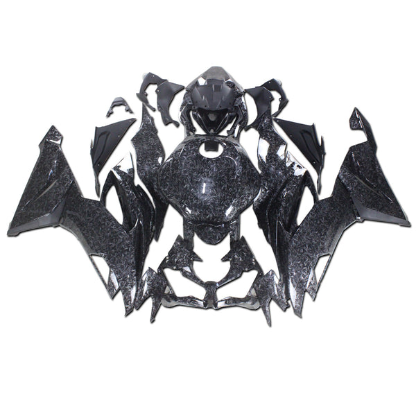 US STOCK NT Aftermarket Injection ABS Plastic Fairing Fit for ZX6R 636 2019-2023 Forged Carbon Fiber Look S02 Available in CA