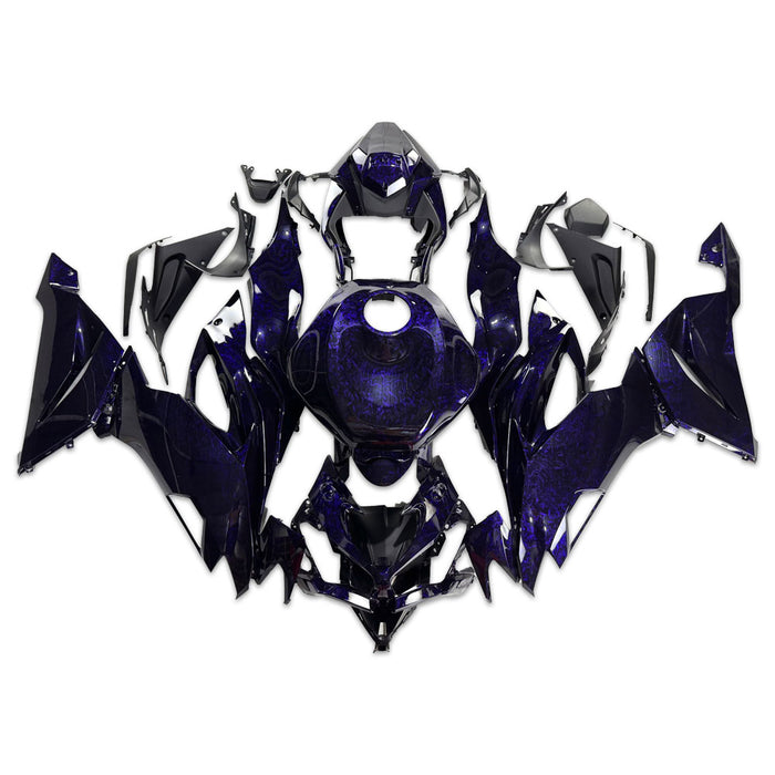 NT Aftermarket Injection ABS Plastic Fairing Fit for ZX6R 636 2019-2023 Purple Forged Carbon Fiber Look S05