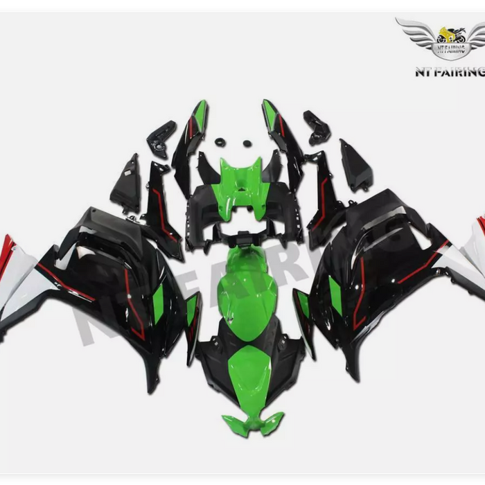 US STOCK NT Injection Plastic Fairing Kit Fit for  EX650R 2020-2025 Green Black White N006 Available in TX