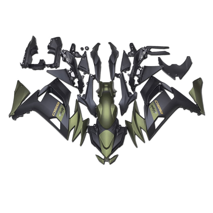 US STOCK NT Injection Plastic Fairing Kit Fit for EX650R 2020-2025 Green Black N029 Available in CA