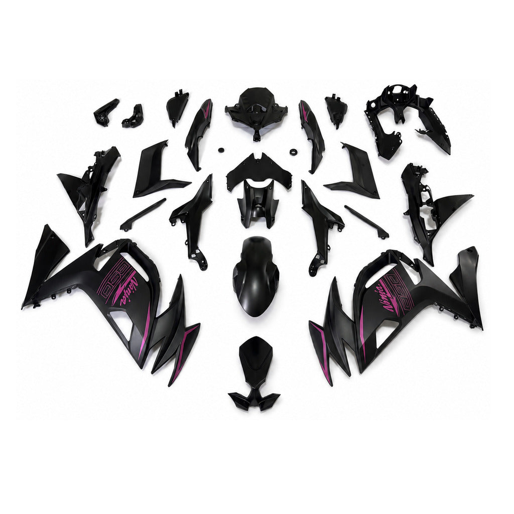 NT Fairing Fit for Kawasaki 2020-2025 EX650R N103- Burgundy Black | ABS Injection - 1