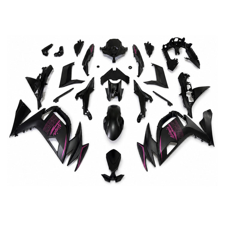 NT Fairing Fit for Kawasaki 2020-2025 EX650R N103- Burgundy Black | ABS Injection