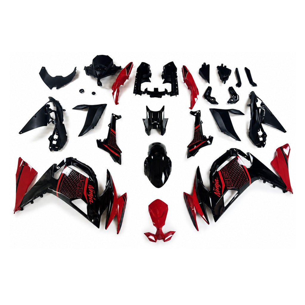 NT Fairing Fit for Kawasaki 2020-2025 EX650R N104- Red Blue Black | ABS Injection - 1