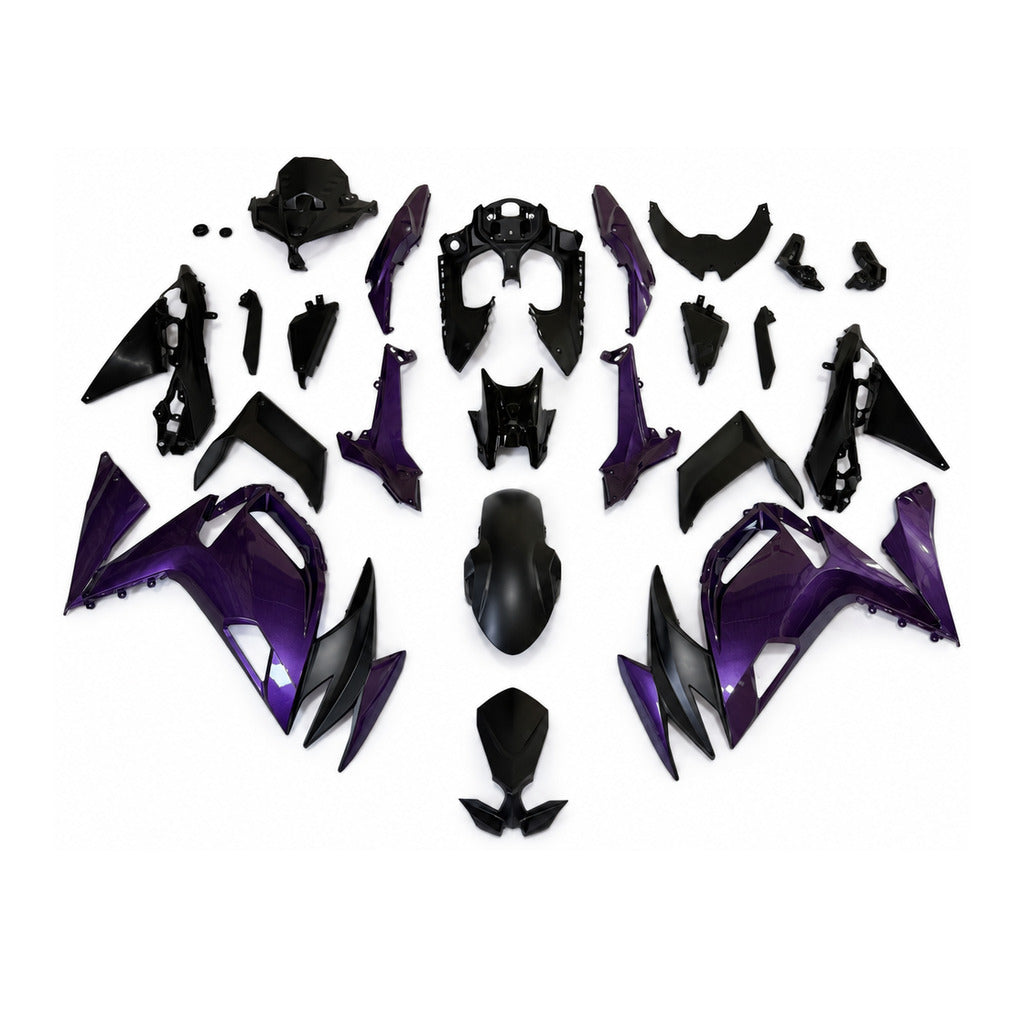 NT Fairing Fit for Kawasaki 2020-2025 EX650R N106- Purple Black | ABS Injection - 1