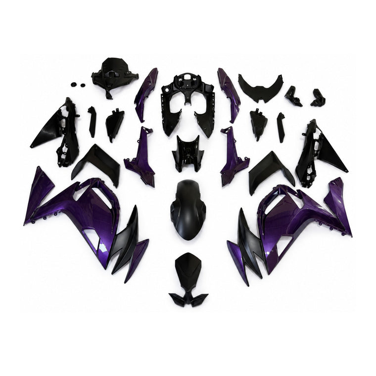 NT Fairing Fit for Kawasaki 2020-2025 EX650R N106- Purple Black | ABS Injection
