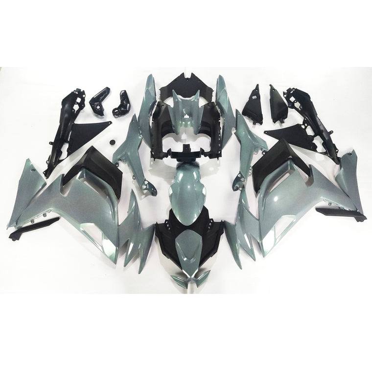 NT Fairing Fit for Kawasaki 2020-2025 EX650R N071- Chameleon Gray Dazz Green | ABS Injection