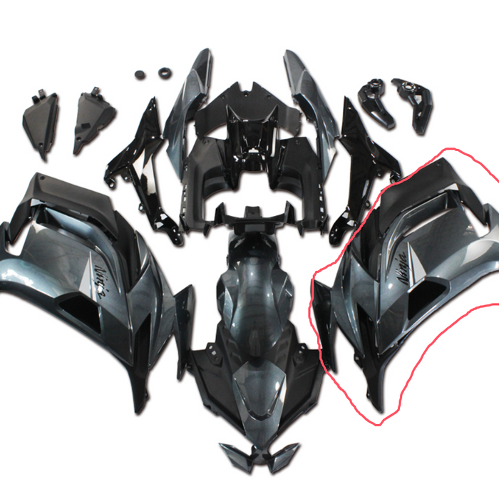 Aftermarket ABS Plastic Left Side Fairing Fit for EX650R 2020-2025