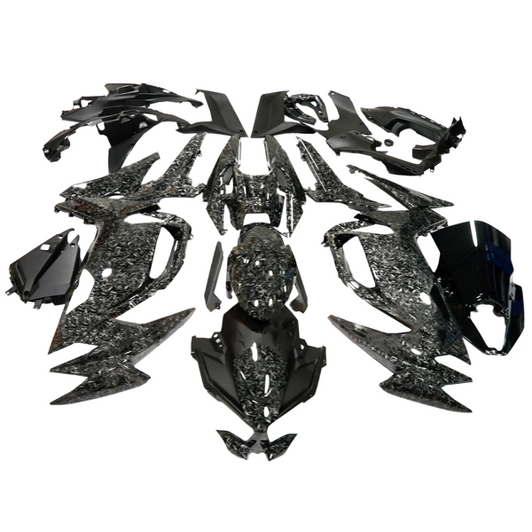 NT Injection Plastic Fairing Kit Fit for  EX650R 2020-2025 Forged Carbon Fiber Look S02