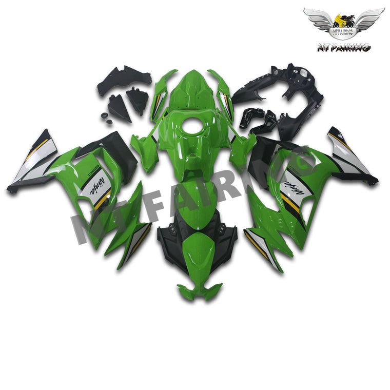 NT Fairing Fit for Kawasaki 2020-2025 EX650R T061- Green Black | ABS Injection