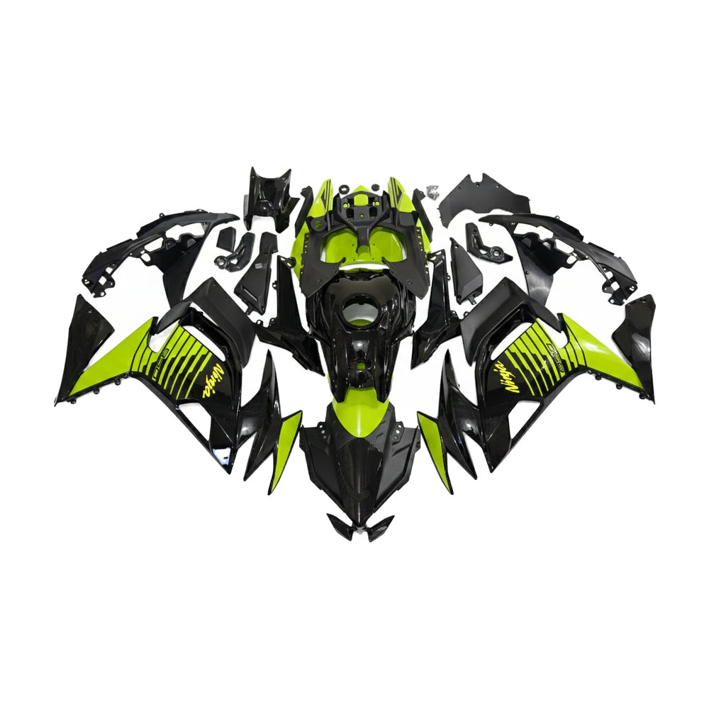 NT Fairing Fit for Kawasaki 2020-2025 EX650R T086- Black Green | ABS Injection