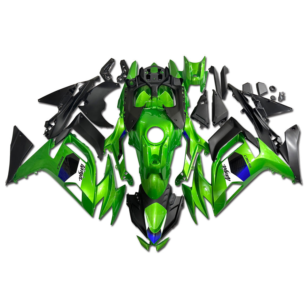 NT Fairing Fit for Kawasaki 2020-2025 EX650R T088- Green Black | ABS Injection