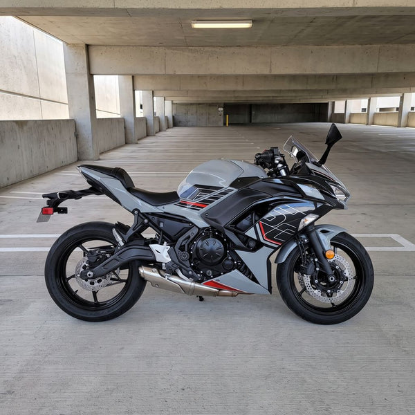 US STOCK NT Injection Plastic Bodywork Fairing Kit Fit for Kawasaki Ninja EX650R 2020-2025 Nardo Gray Black T096 Available in CA