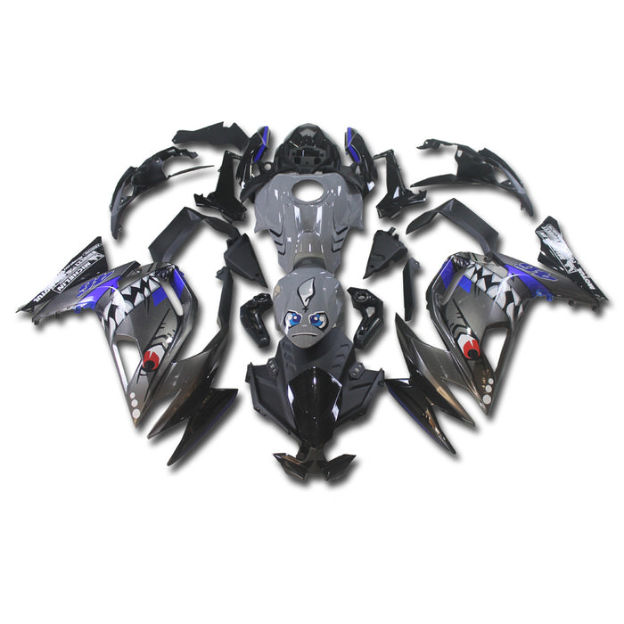NT Injection Plastic Fairing Kit Fit for  EX650R 2020-2025 Gray Shark T049