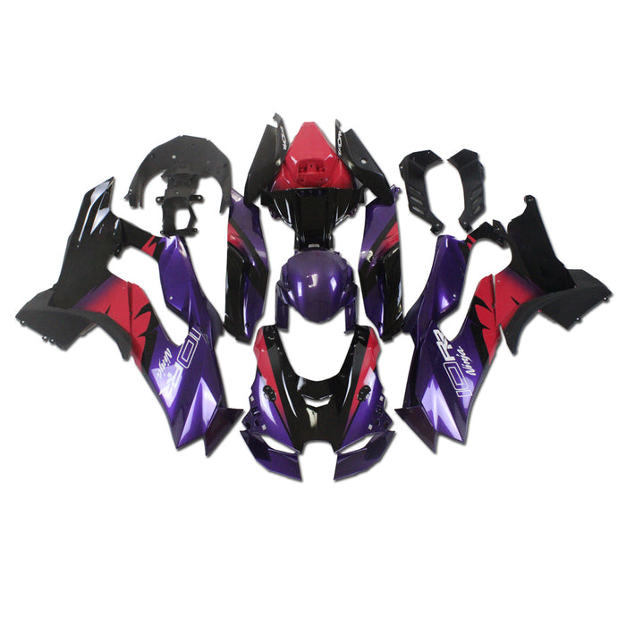 NT Aftermarket ABS Plastic Injection Fairing Kit Fit for ZX10R 2021-2025 Purple Red Black N028