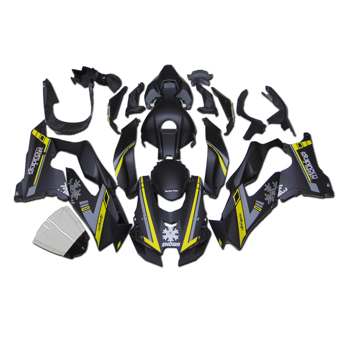 NT Aftermarket ABS Plastic Injection Fairing Kit Fit for ZX10R 2021-2025 Black Yellow U025