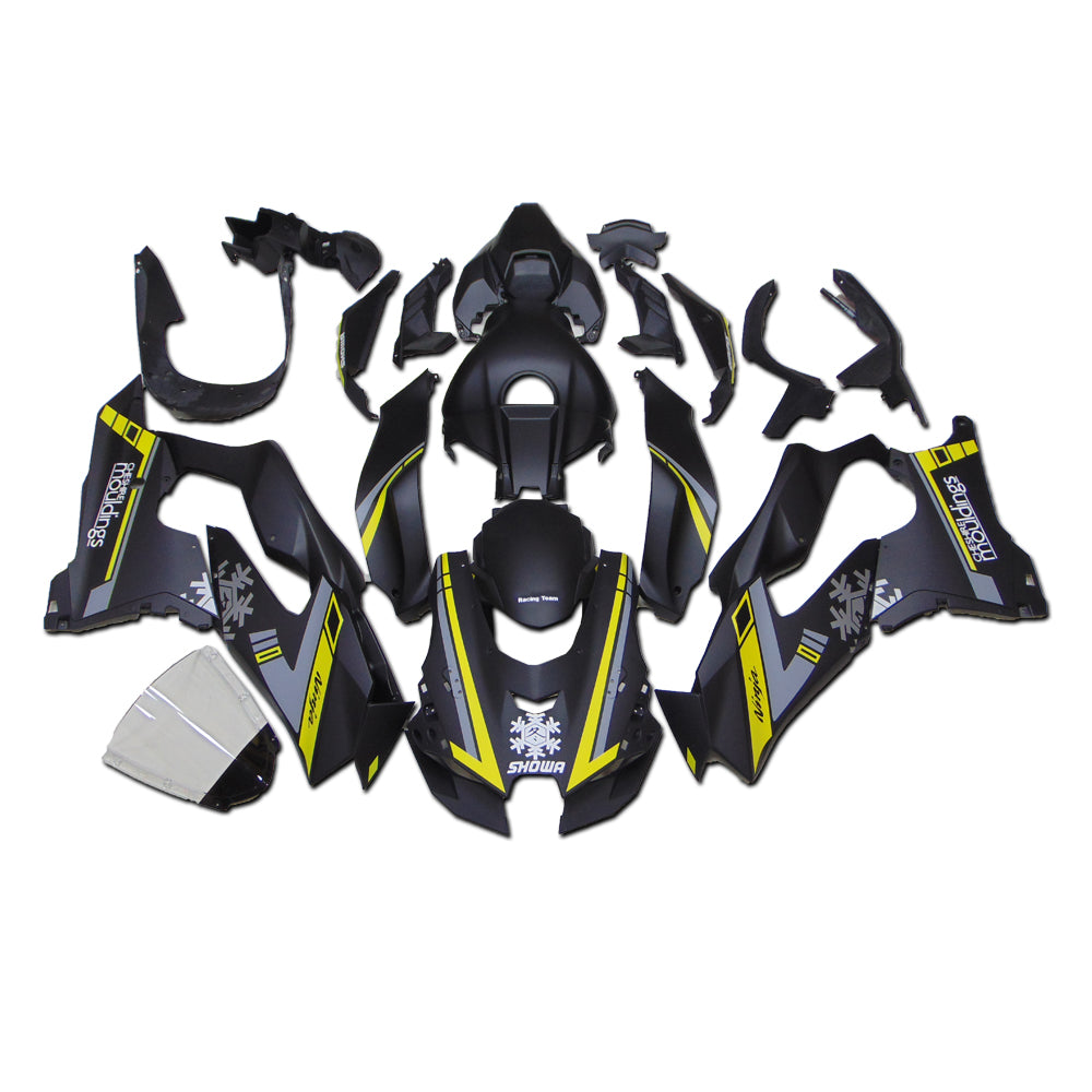 NT Fairing Fit for Kawasaki 2021-2025 ZX-10R U025- Black Yellow | ABS Injection