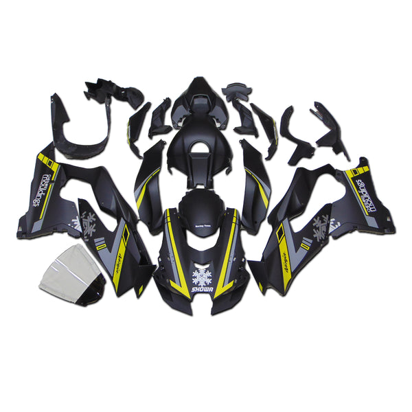 NT Aftermarket ABS Plastic Injection Fairing Kit Fit for ZX10R 2021-2025 Black Yellow U025