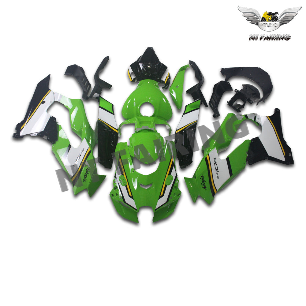 NT Fairing Fit for Kawasaki 2021-2025 ZX-10R N033- Green White Black | ABS Injection