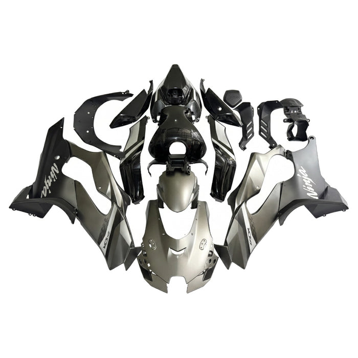 NT Aftermarket ABS Plastic Injection Fairing Kit Fit for ZX10R 2021-2025 Gray Black U050